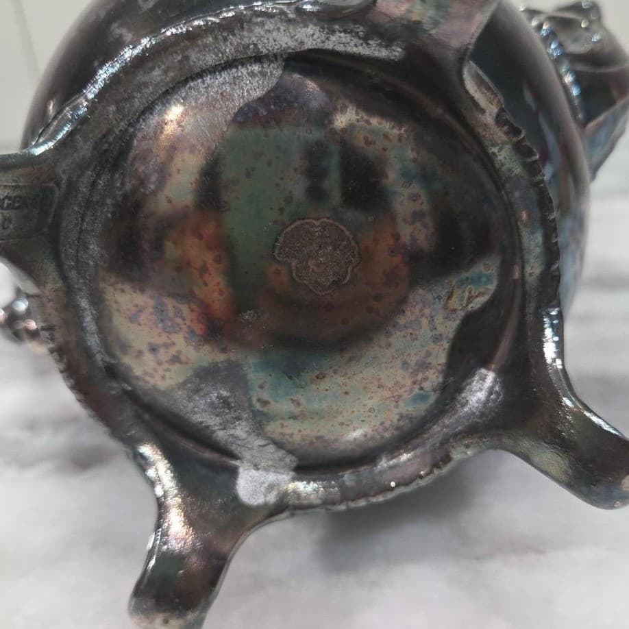 WM Rogers 800 Silver Plate Lidded Coffee Pot, Vintage Silverplate Teapot - Thumbnail 9