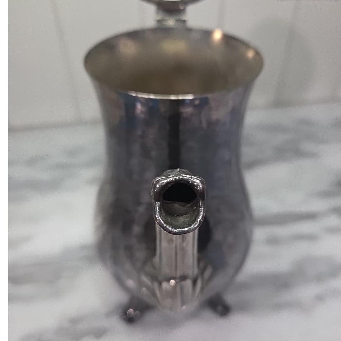 WM Rogers 800 Silver Plate Lidded Coffee Pot, Vintage Silverplate Teapot - Thumbnail 8