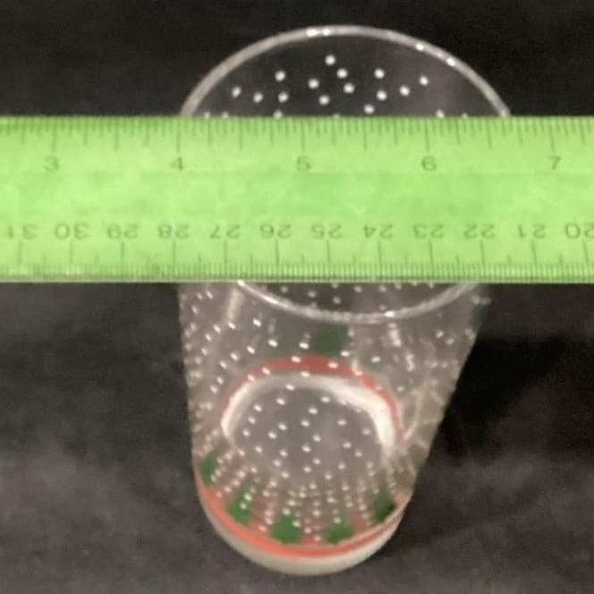 Winterland Winter Snow Tumblers by Libbey 4 Vintage Tree Holiday Glasses 16 0z - Thumbnail 3