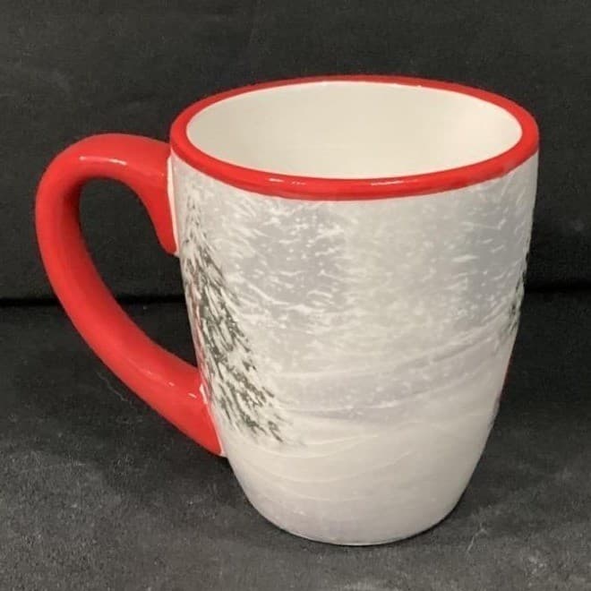 Nantucket Home for Holiday "Woody" Car Christmas Tree Coffee Tea Cup Mug - Thumbnail 10