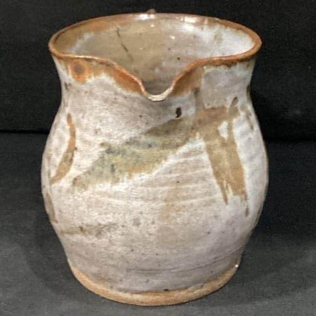 Studio Pottery Stoneware Ceramic 7" Pitcher Speckled Glazed - Thumbnail 8