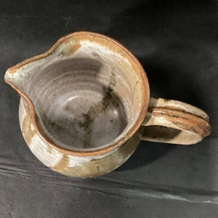 Studio Pottery Stoneware Ceramic 7" Pitcher Speckled Glazed - Thumbnail 5