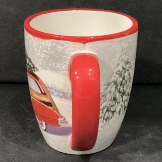 Nantucket Home for Holiday "Woody" Car Christmas Tree Coffee Tea Cup Mug - Thumbnail 11