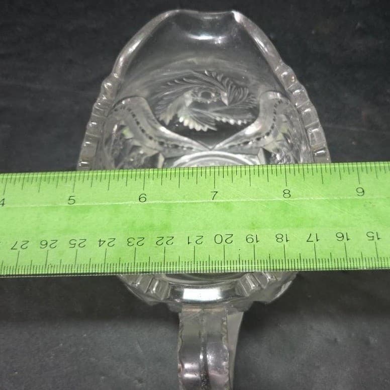 McKee Glass Wiltec Clear Pressed Creamer, Vintage Small Pitcher, Glassware - Thumbnail 10