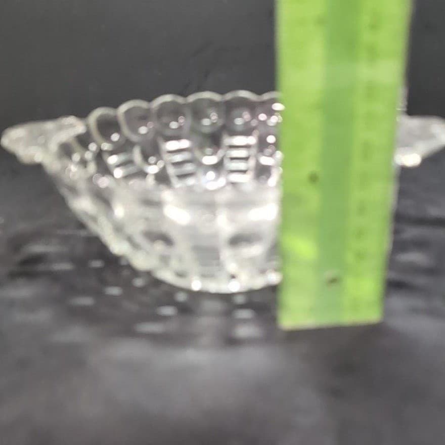 Anchor Hocking Clear Bubble Glass Dish, Tab Handle Bowl, Replacement Glassware - Thumbnail 11