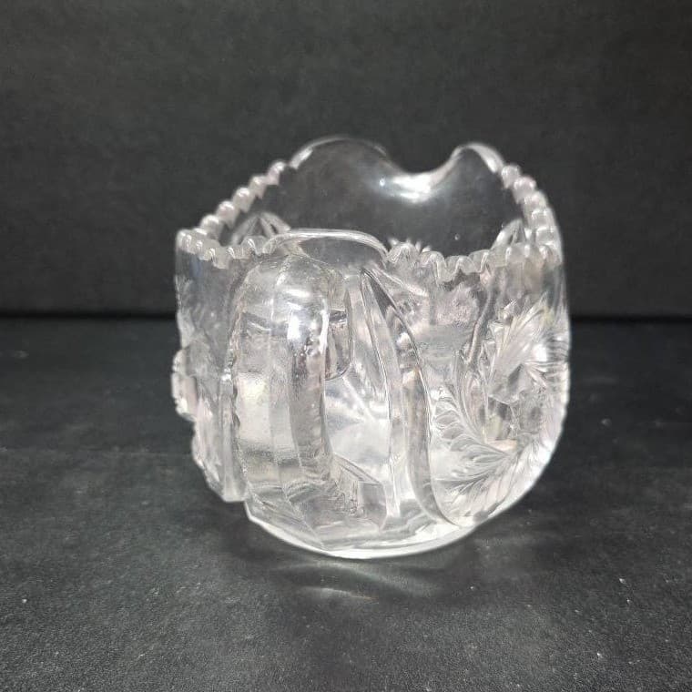 McKee Glass Wiltec Clear Pressed Creamer, Vintage Small Pitcher, Glassware - Thumbnail 3