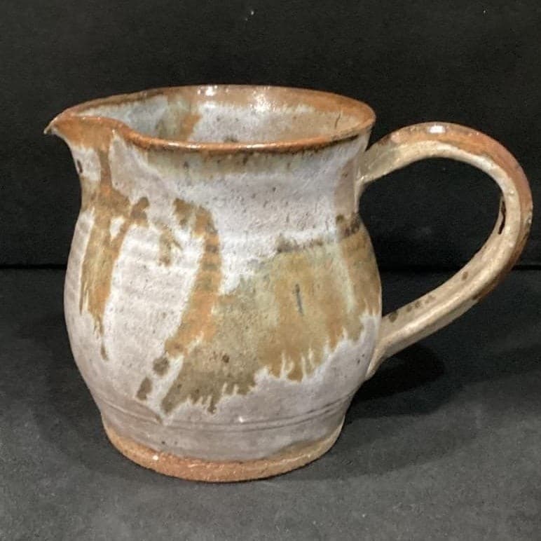 Studio Pottery Stoneware Ceramic 7" Pitcher Speckled Glazed - Thumbnail 7