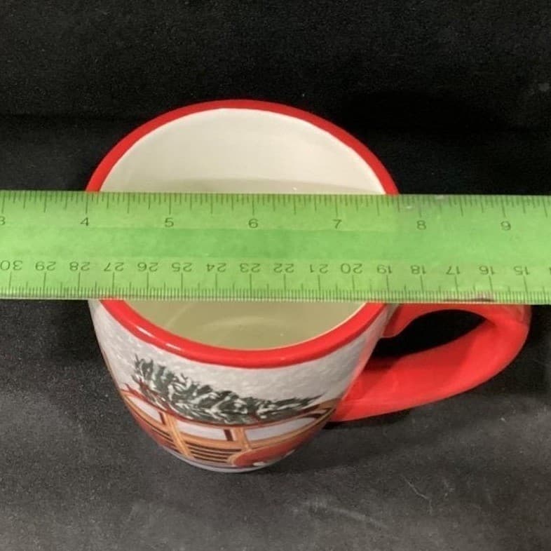 Nantucket Home for Holiday "Woody" Car Christmas Tree Coffee Tea Cup Mug - Thumbnail 3