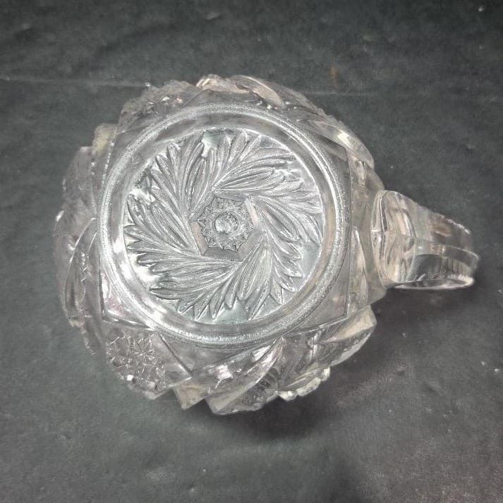 McKee Glass Wiltec Clear Pressed Creamer, Vintage Small Pitcher, Glassware - Thumbnail 8