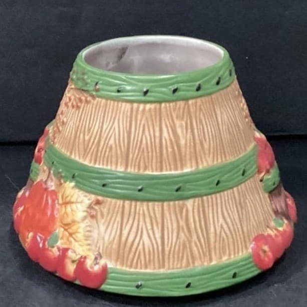 Yankee Candle Autumn Fall Thanksgiving Shade/ Candle Topper Pumpkins Apples - Thumbnail 11