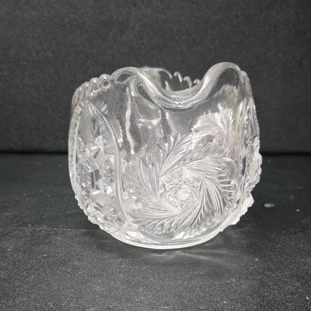 McKee Glass Wiltec Clear Pressed Creamer, Vintage Small Pitcher, Glassware - Thumbnail 5