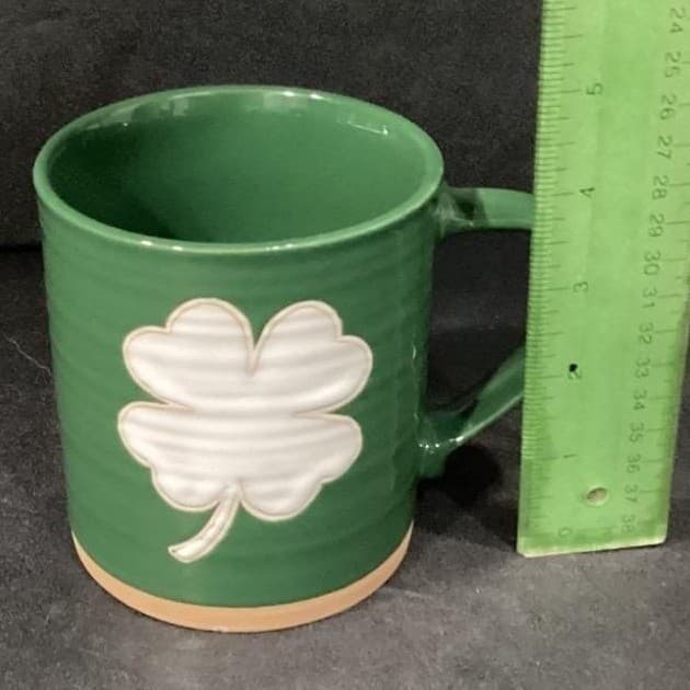 Spectrum Designz Stoneware Mug Four Leaf Clover Coffee Cup - Thumbnail 2