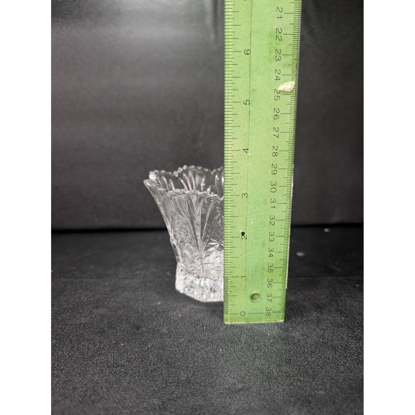 Cut Glass Crystal Rose Vase, Multi-use Vase, Floral Display, 3.25" Vase, Accent - Thumbnail 8