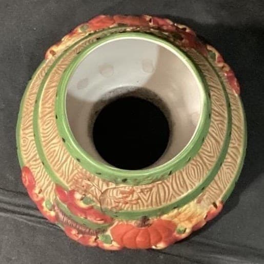 Yankee Candle Autumn Fall Thanksgiving Shade/ Candle Topper Pumpkins Apples - Thumbnail 6
