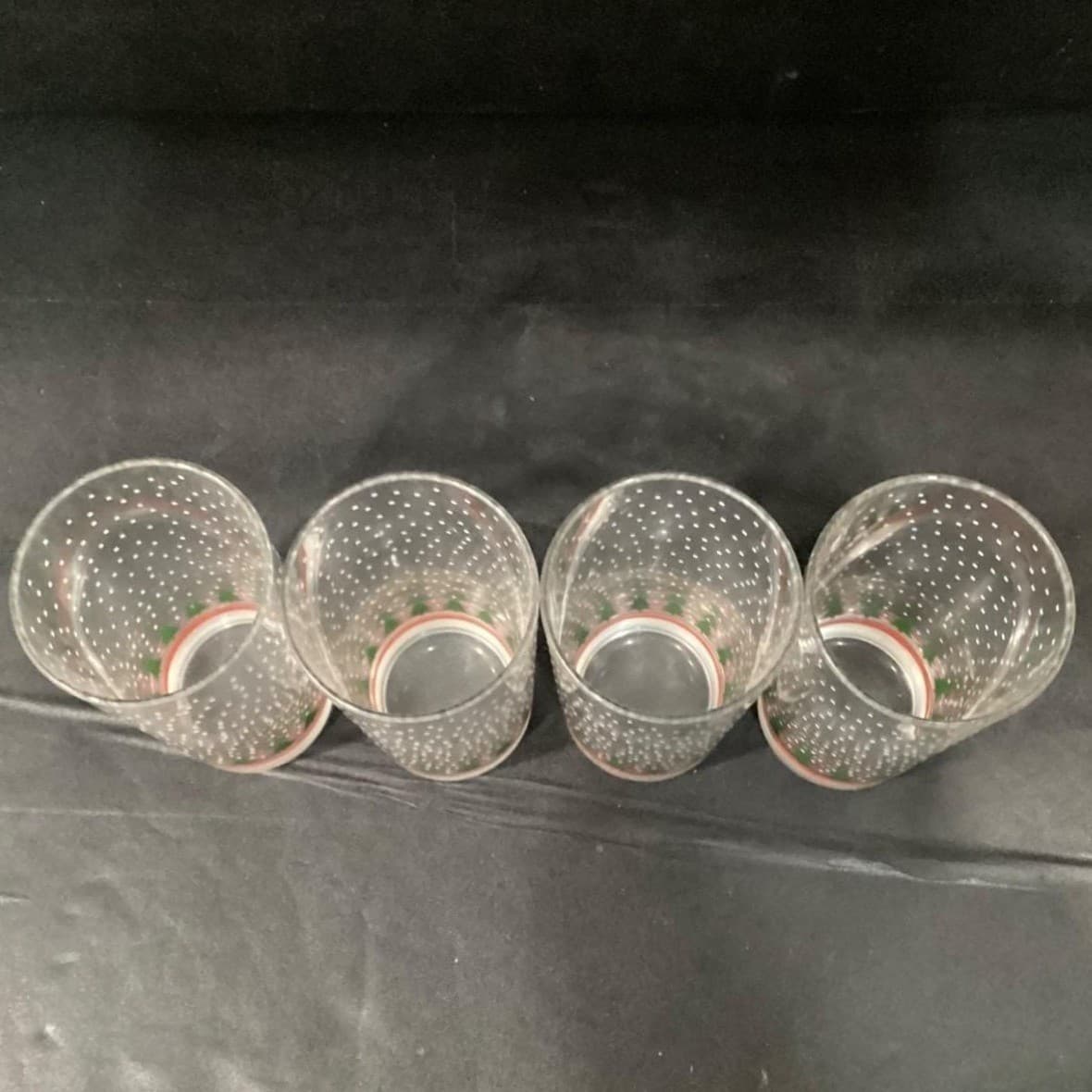 Winterland Winter Snow Tumblers by Libbey 4 Vintage Tree Holiday Glasses 16 0z - Thumbnail 5
