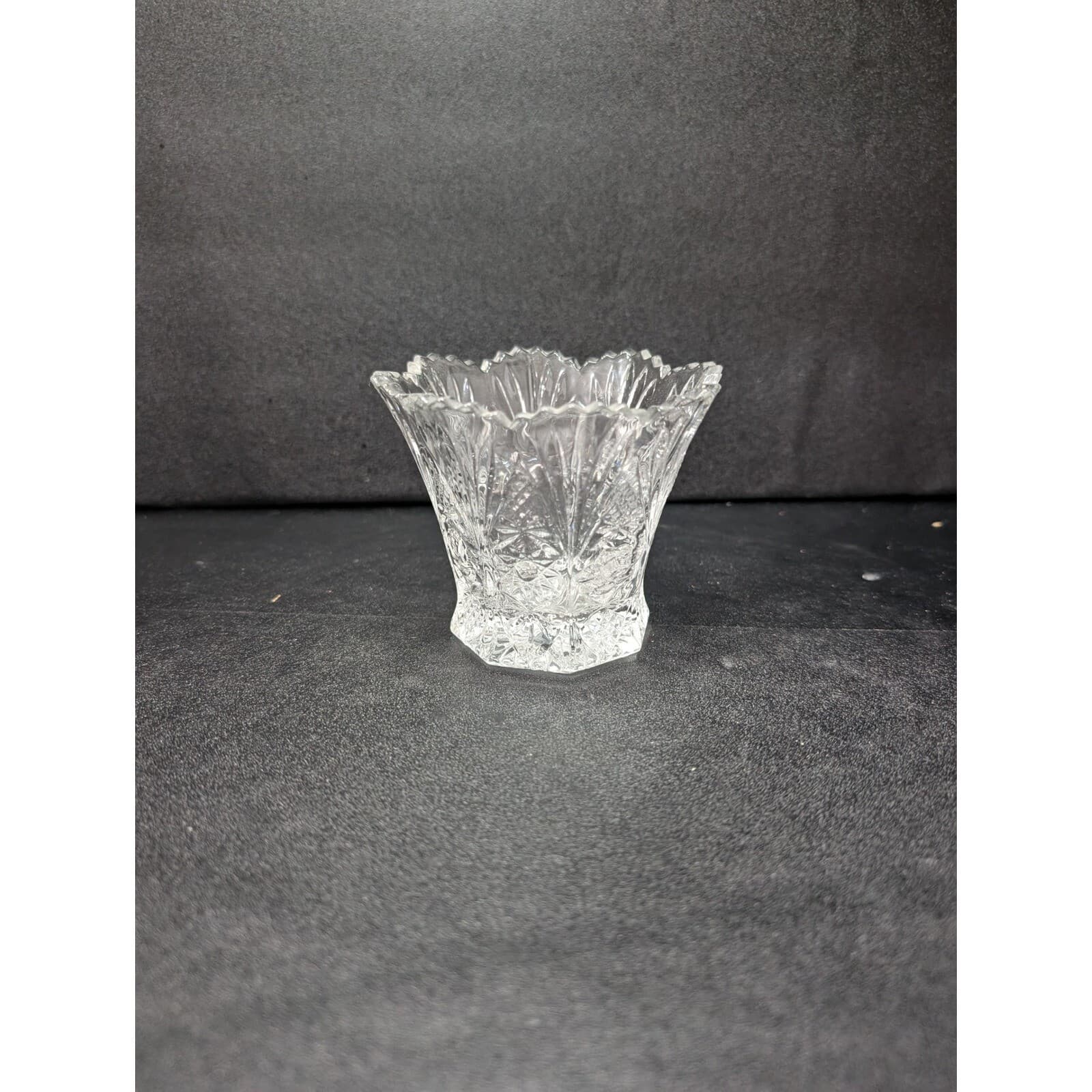 Cut Glass Crystal Rose Vase, Multi-use Vase, Floral Display, 3.25" Vase, Accent - Thumbnail 2
