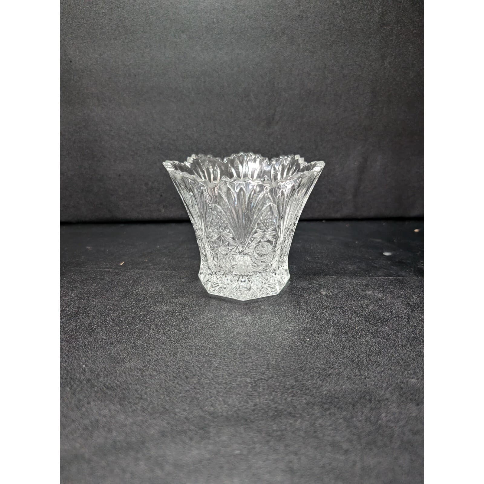 Cut Glass Crystal Rose Vase, Multi-use Vase, Floral Display, 3.25" Vase, Accent - Thumbnail 3
