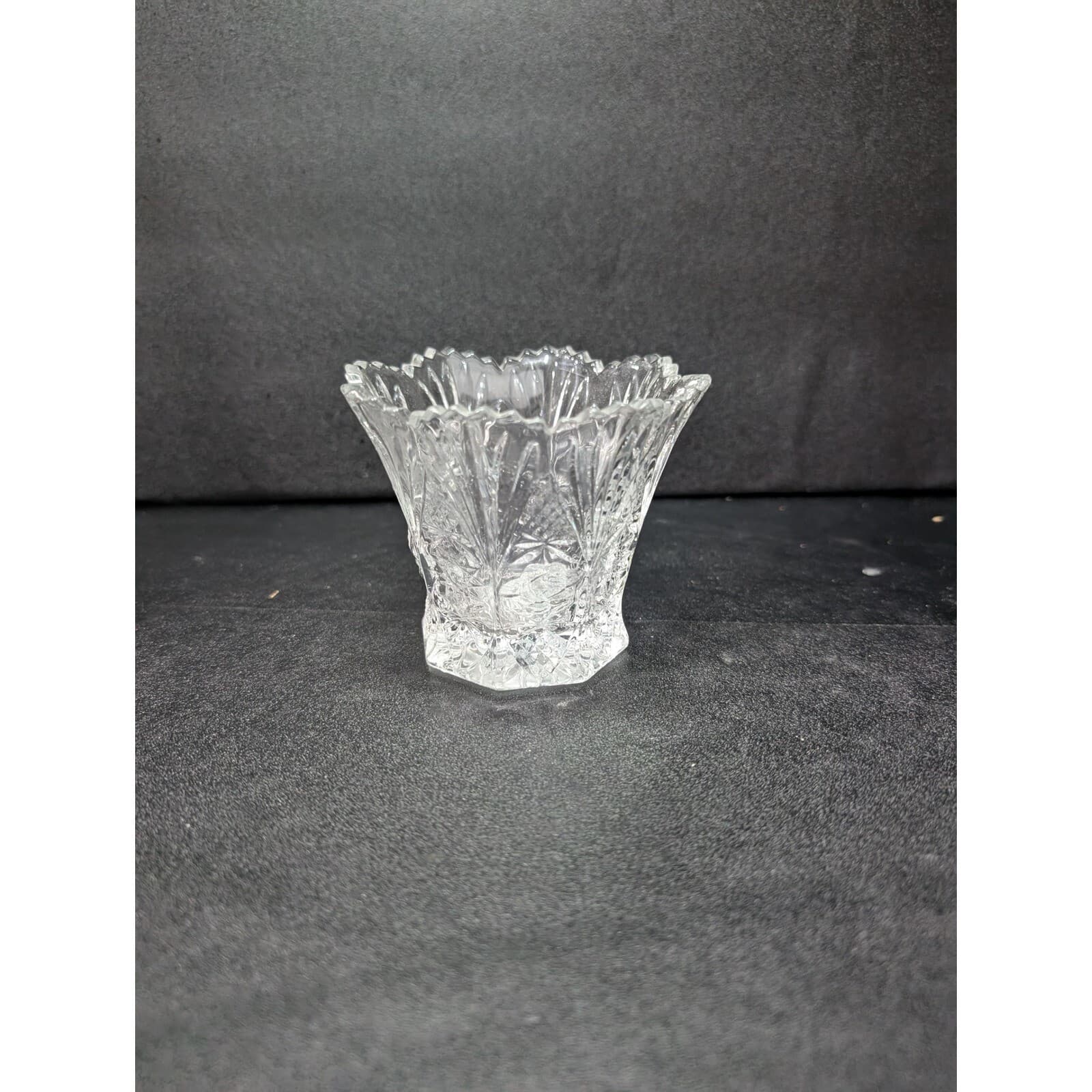 Cut Glass Crystal Rose Vase, Multi-use Vase, Floral Display, 3.25" Vase, Accent - Thumbnail 4