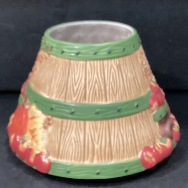 Yankee Candle Autumn Fall Thanksgiving Shade/ Candle Topper Pumpkins Apples - Thumbnail 9