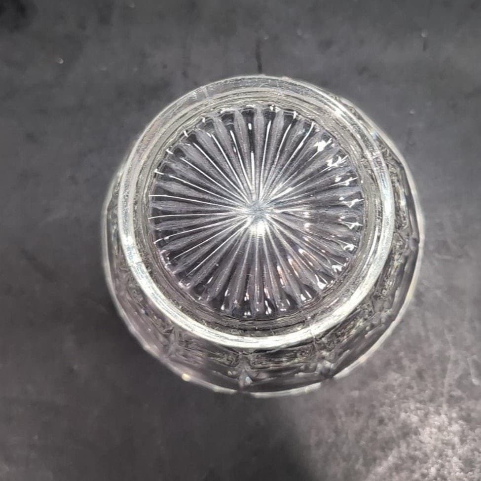 Indiana Glass Clear Mayonnaise Bowl, Constellation Pattern, Vintage Replacement - Thumbnail 4
