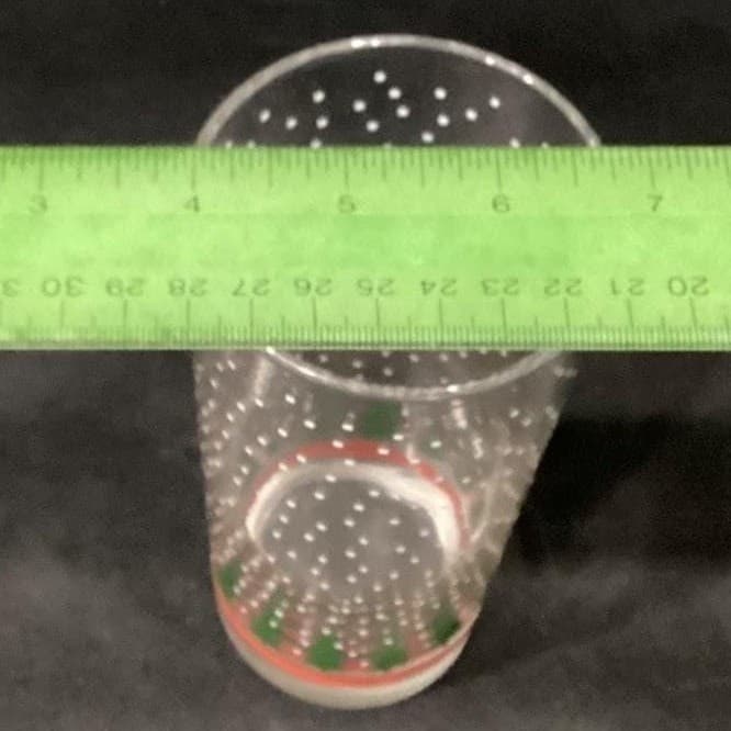 Winterland Winter Snow Tumblers by Libbey 2 Vintage Tree Holiday Glasses 16 0z - Thumbnail 3