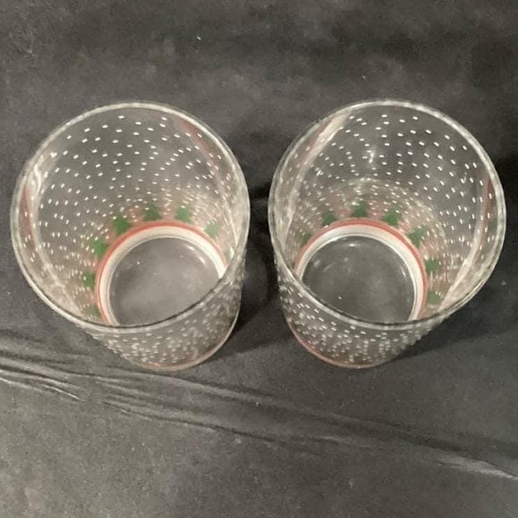 Winterland Winter Snow Tumblers by Libbey 2 Vintage Tree Holiday Glasses 16 0z - Thumbnail 5