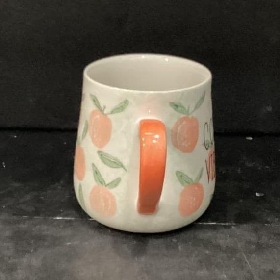 Taimei Teatime "Cozy Vibes" Coffee Cup, Ceramic Peach Themed Mug, Drinkware - Thumbnail 9