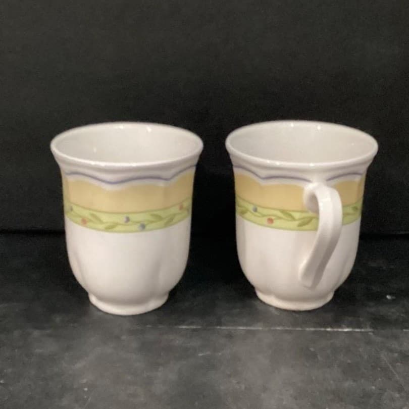 Studio Nova Provence Garden Coffee Cups, Set of 2, Vintage Floral Mugs Drinkware - Thumbnail 8