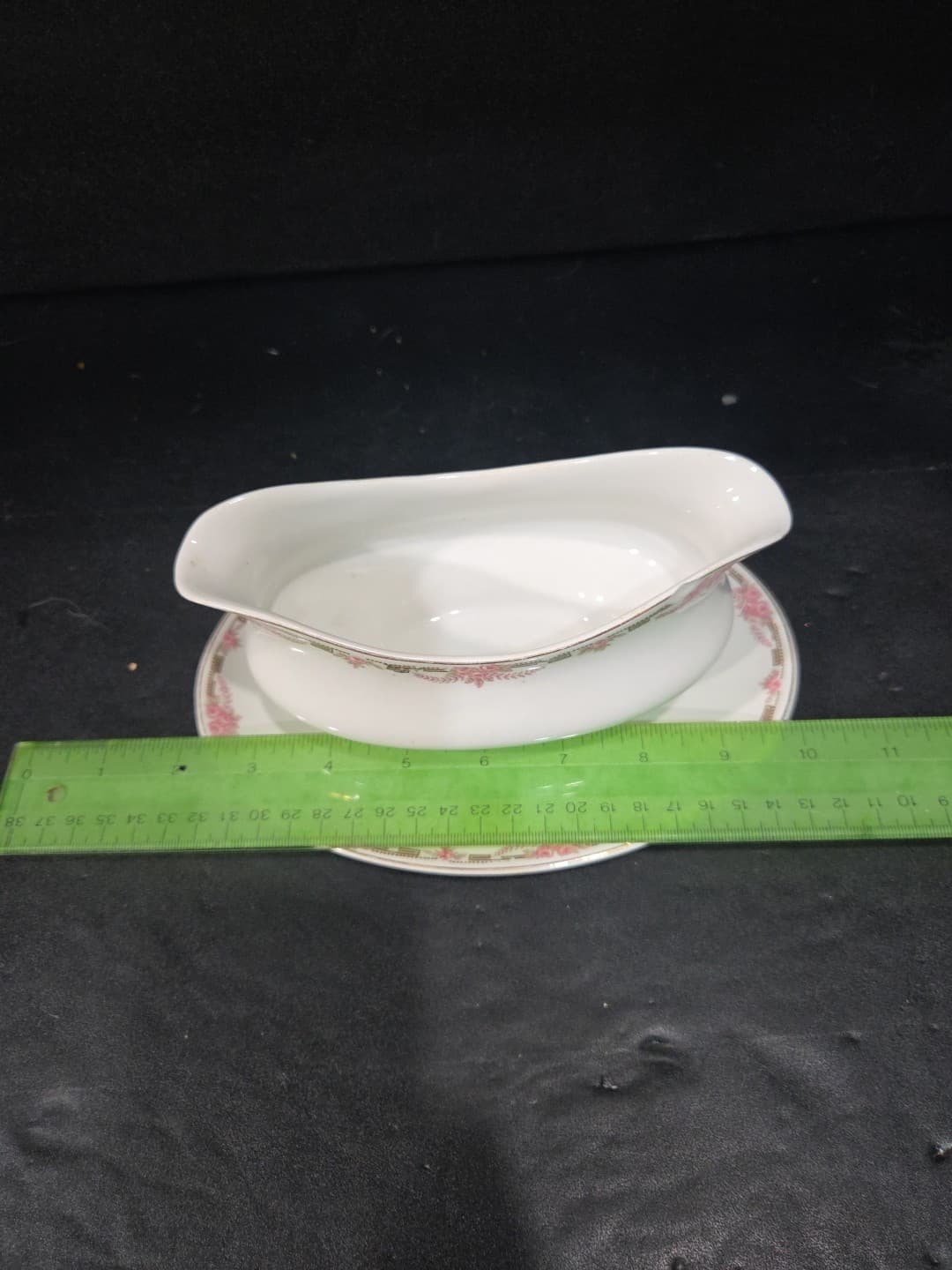 Overland by Alfred Meakin England Gravy Boat with Attached Underplate - Thumbnail 7