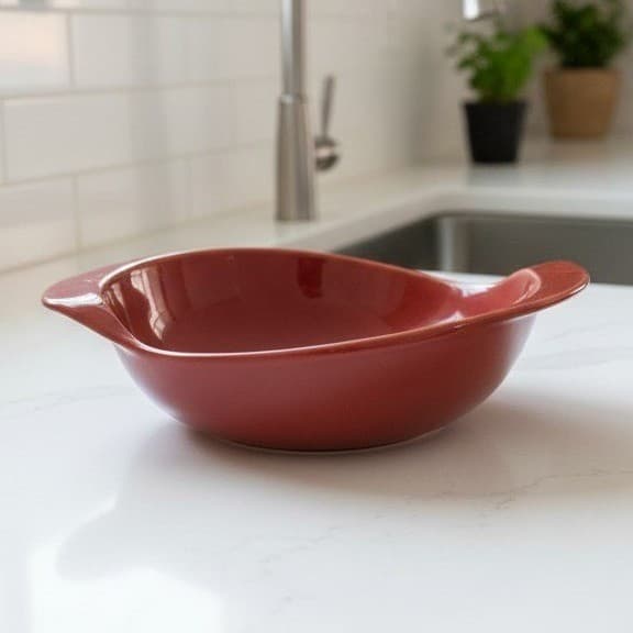 Mikasa Global Cuisine Red-GC505 Individual Casserole Dish, Vintage Serving Bowl