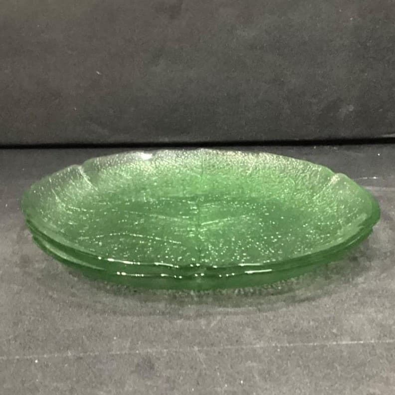 Arcoroc France Aspen Leaf 7.5" Salad Plates Green Set of 2 - Thumbnail 6