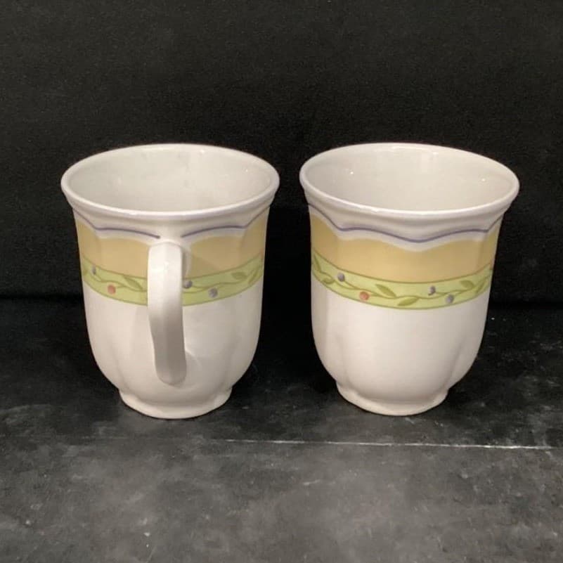 Studio Nova Provence Garden Coffee Cups, Set of 2, Vintage Floral Mugs Drinkware - Thumbnail 10