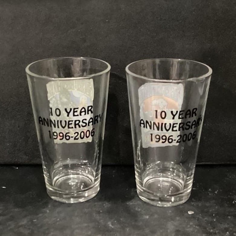 Glacier Brewhouse India Pale & Amber Ale Pints Glasses Set of 2 Anchorage Alaska - Thumbnail 10