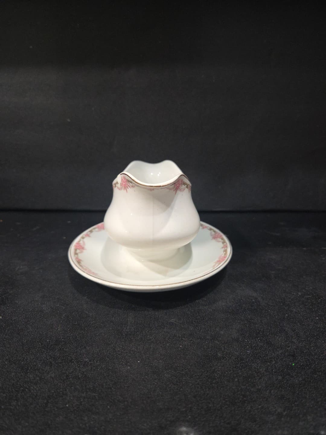 Overland by Alfred Meakin England Gravy Boat with Attached Underplate - Thumbnail 2