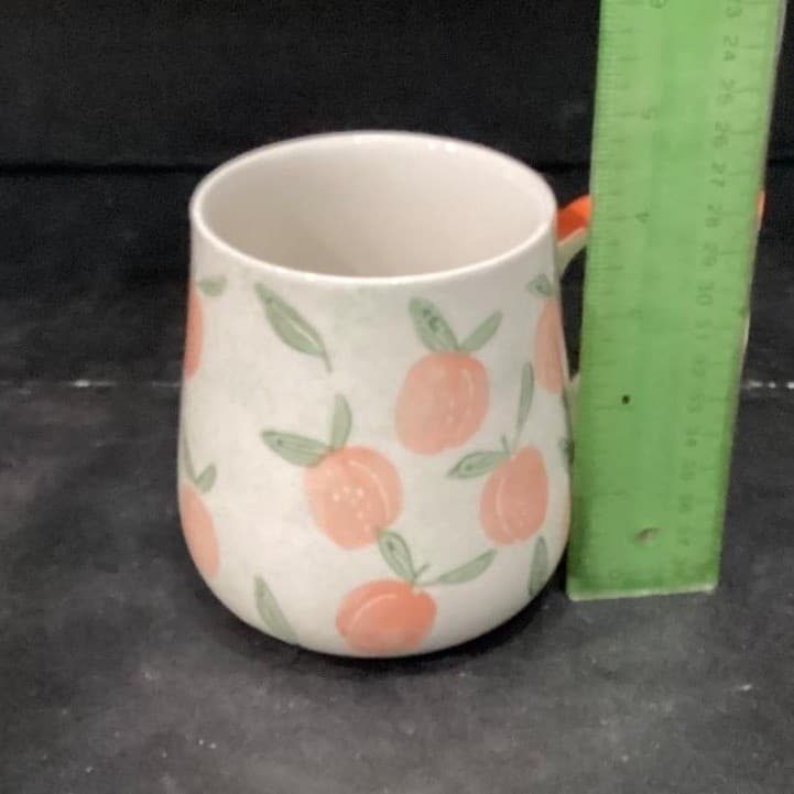 Taimei Teatime "Cozy Vibes" Coffee Cup, Ceramic Peach Themed Mug, Drinkware - Thumbnail 6