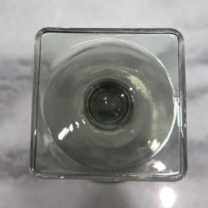 Federal Glass Nordic Midnight Juice Glasses, Set of 2, Square Base, "A" Monogram - Thumbnail 8