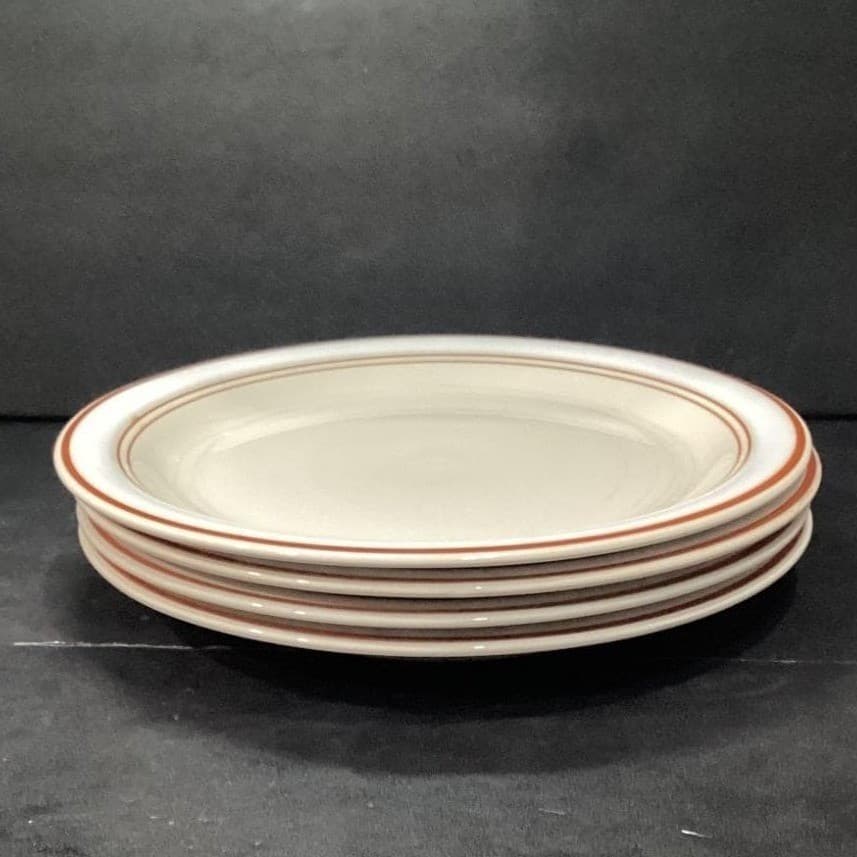 Anchor Hocking Adobe Dinner Plates #C8700/10, Set of 4, Vtg Stoneware, Tableware - Thumbnail 8