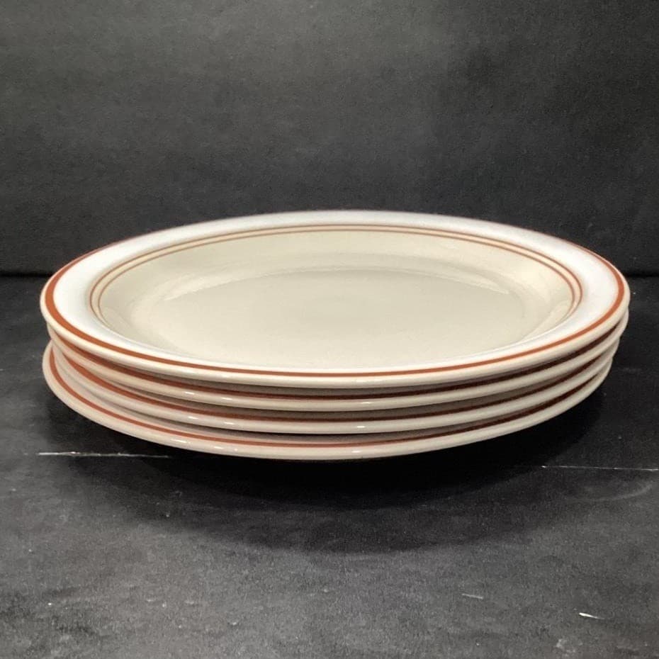 Anchor Hocking Adobe Dinner Plates #C8700/10, Set of 4, Vtg Stoneware, Tableware - Thumbnail 9