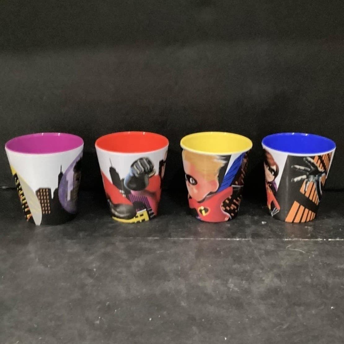 Disney Pixar The Incredibles Melamine Tumblers, Set of 4, Character Drinkware - Thumbnail 10
