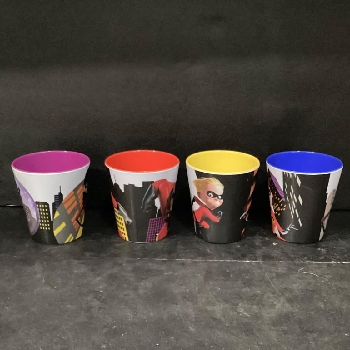 Disney Pixar The Incredibles Melamine Tumblers, Set of 4, Character Drinkware - Thumbnail 8