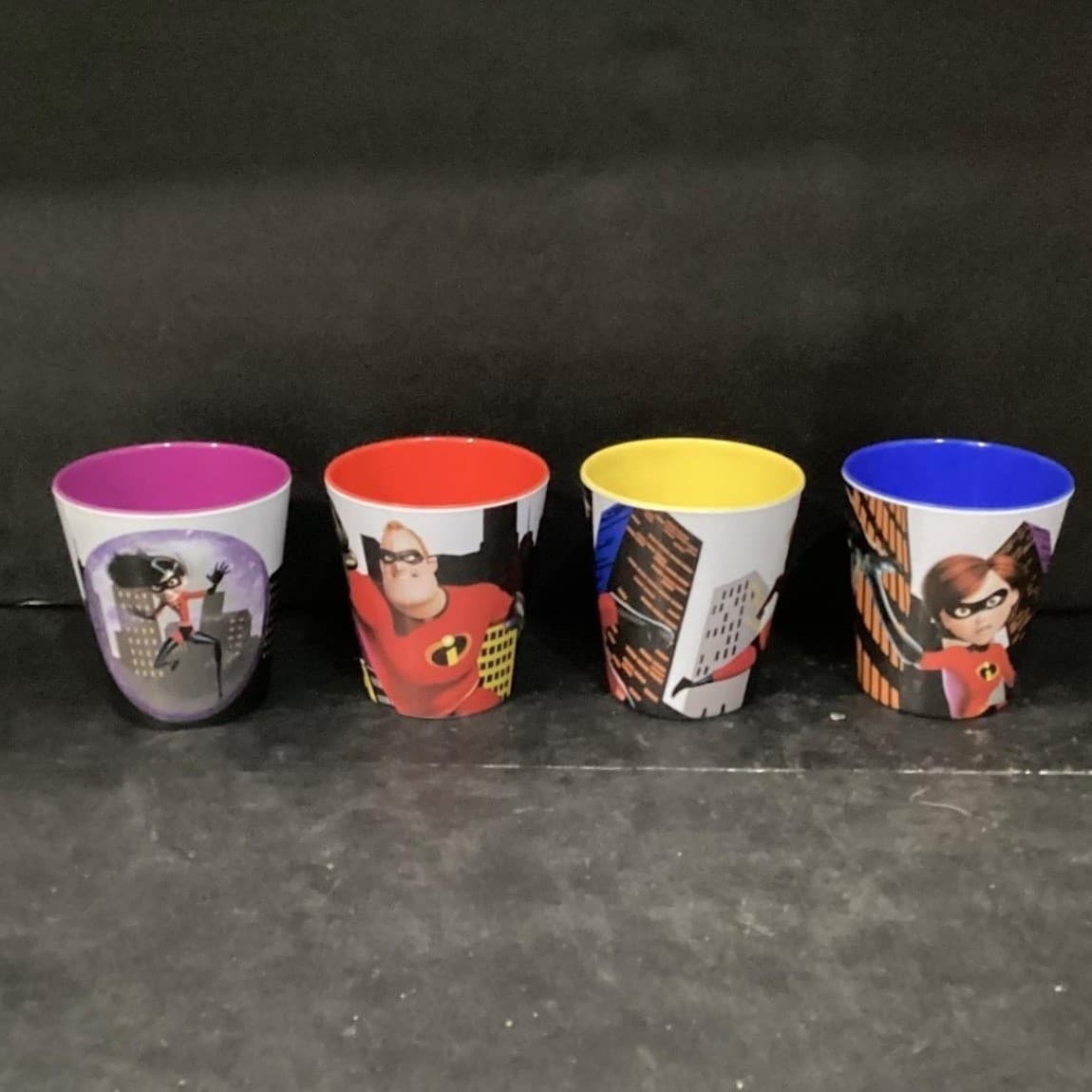 Disney Pixar The Incredibles Melamine Tumblers, Set of 4, Character Drinkware - Thumbnail 9