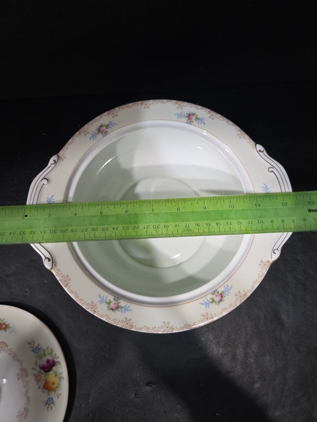 Kongo KON19 China Japan Vegetable Serving Bowl With Lid Hand Painted 10 1/2" - Thumbnail 10