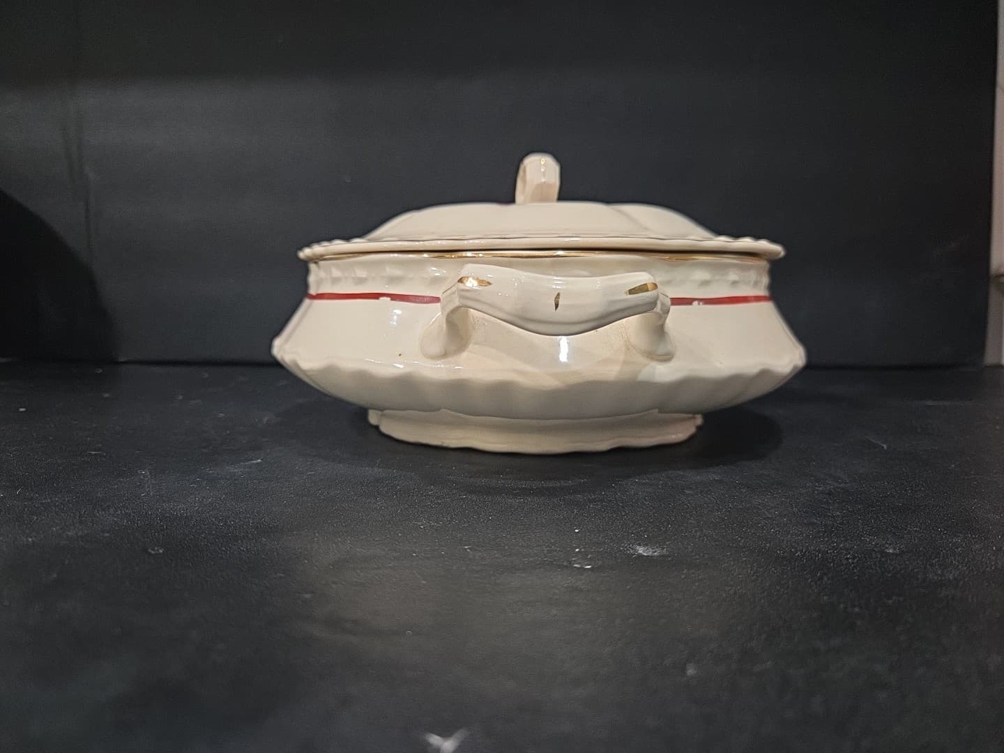 Crooksville China Co. 645 Tureen Casserole Serving Bowl Lid Vegetable Dish - Thumbnail 2