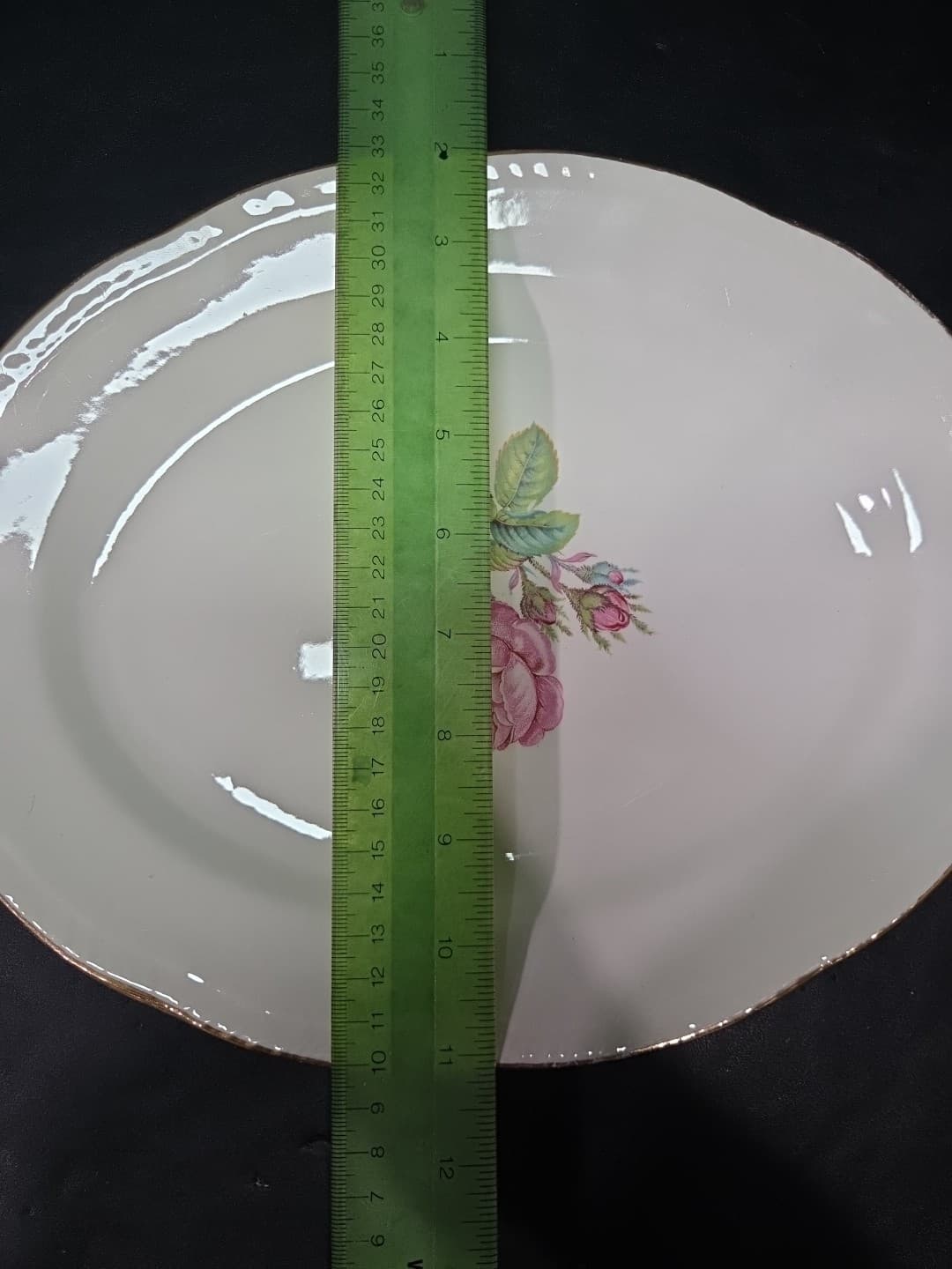 Homer Laughlin Calirose Oval Serving Platter Tray- Cunningham & Pickett, Inc - Thumbnail 5
