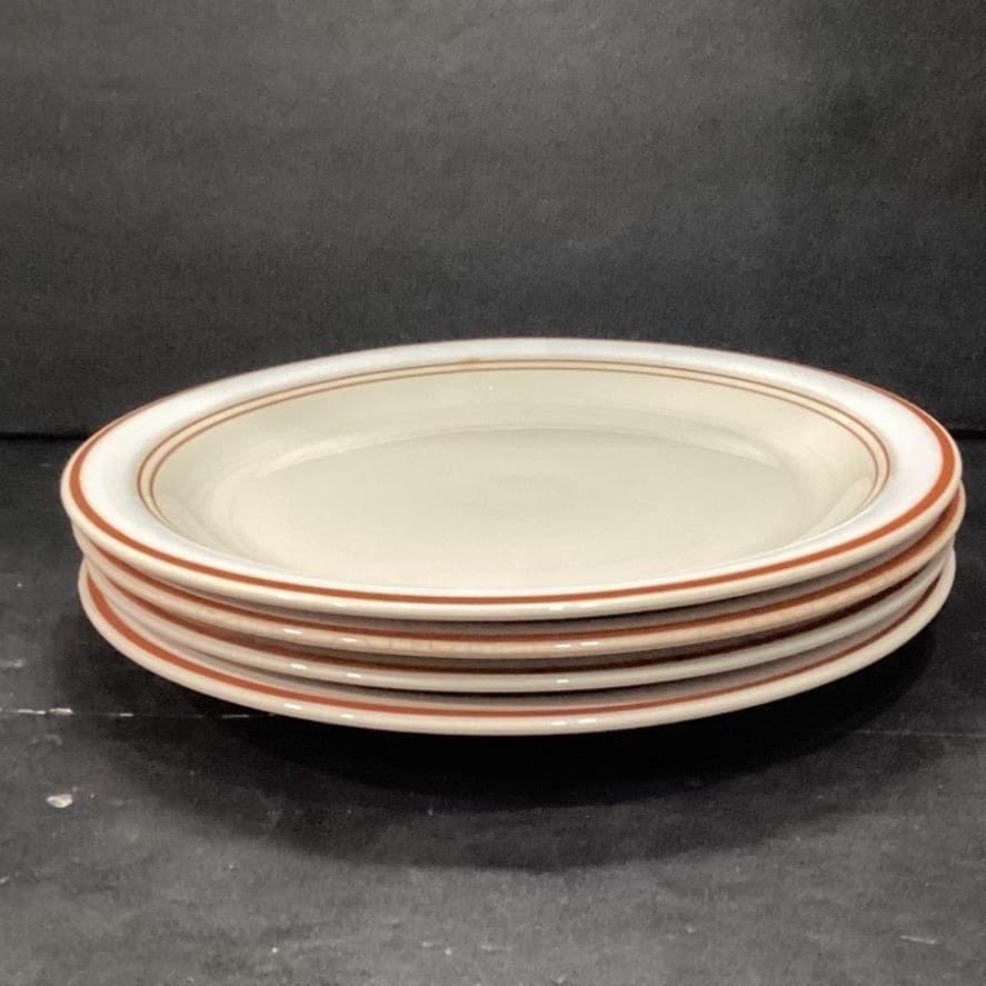 Anchor Hocking Adobe Dinner Plates #C8700/10, Set of 4, Vtg Stoneware, Tableware - Thumbnail 11