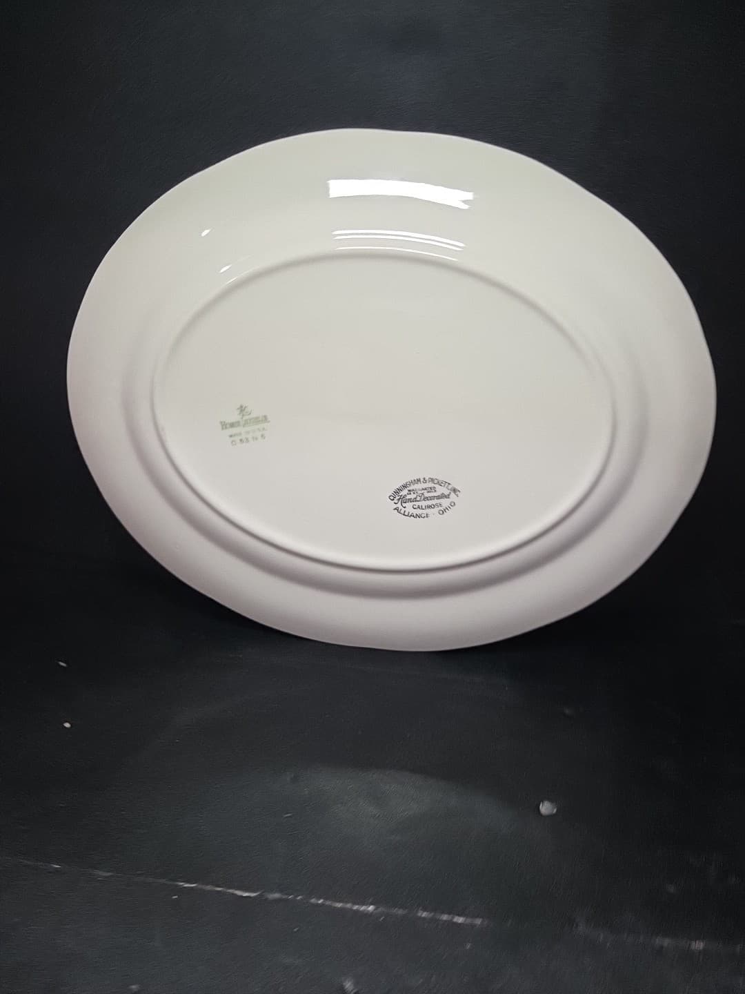 Homer Laughlin Calirose Oval Serving Platter Tray- Cunningham & Pickett, Inc - Thumbnail 2