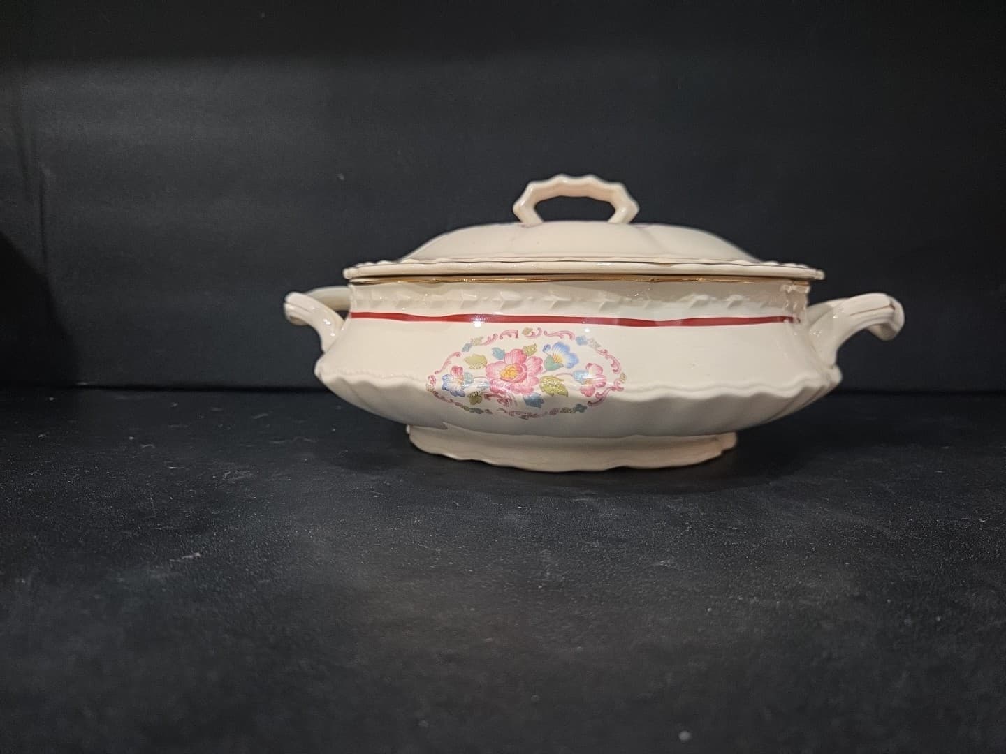 Crooksville China Co. 645 Tureen Casserole Serving Bowl Lid Vegetable Dish - Thumbnail 3