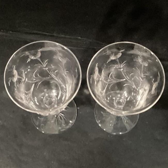 Stuart Crystal Water Goblets/Wine Glasses STU96 Set of 2 - Thumbnail 4