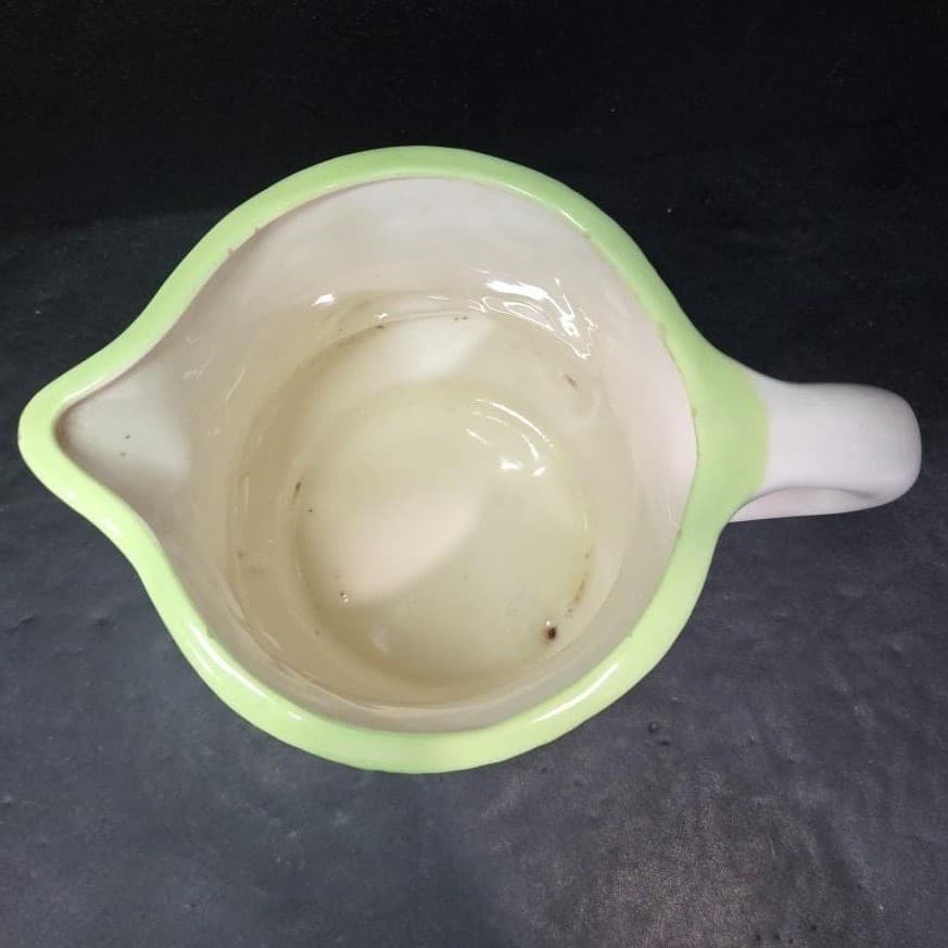 Grazing Cow Ceramic Pitcher, Vintage Hand Painted Farmhouse Jug, Signed Pottery - Thumbnail 7