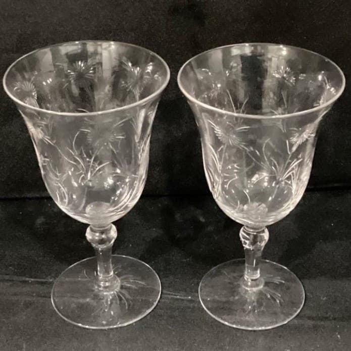 Stuart Crystal Water Goblets/Wine Glasses STU96 Set of 2 - Thumbnail 3